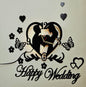 Wedding beautiful wall clock