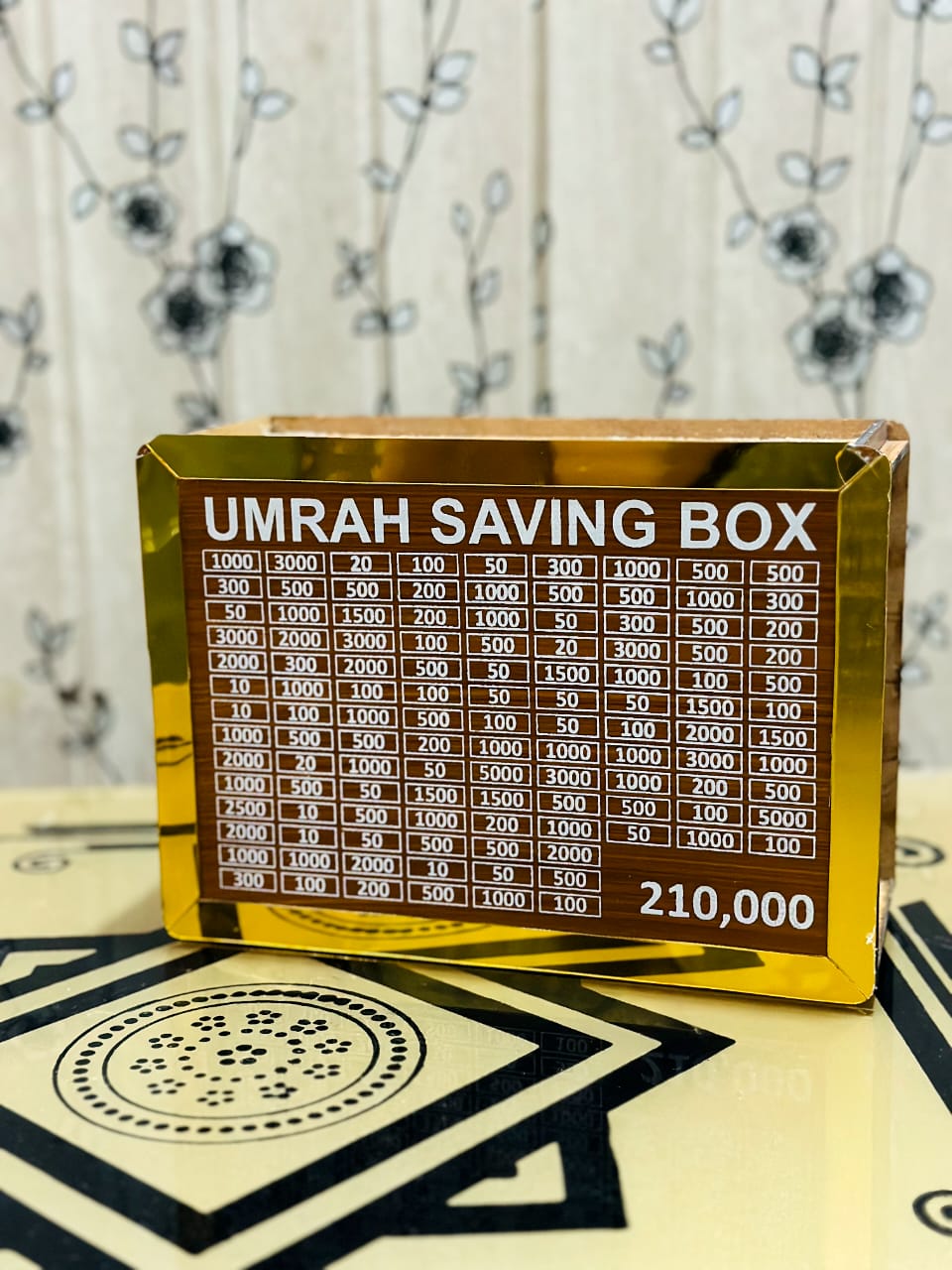 Wooden Umrah Saving Box- 280 Days Savings Plan - Islamic Halal Money Jar for Hajj & Umrah (Copy)