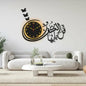 qul ya ayuhal kafiron wooden wall clock with light