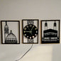 Allah muhammad islamic wall clock